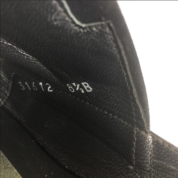 Stuart Weitzman | Black Wedge Heel Slides Size 8.5 - Picture 8 of 8